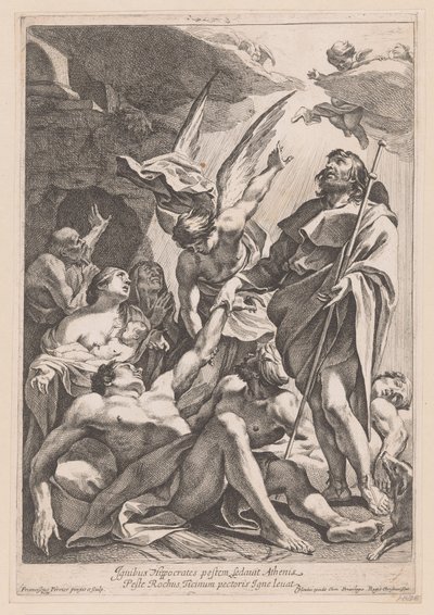 San Rocco guarisce i malati di peste da Francois Perrier