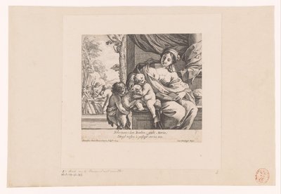 Maria con bambino, Giovanni Battista e agnello da Francois Perrier