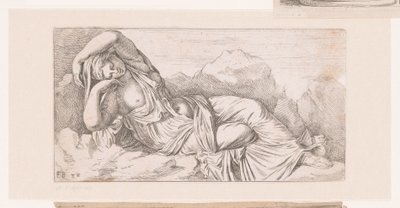 Statua di Cleopatra sdraiata da Francois Perrier