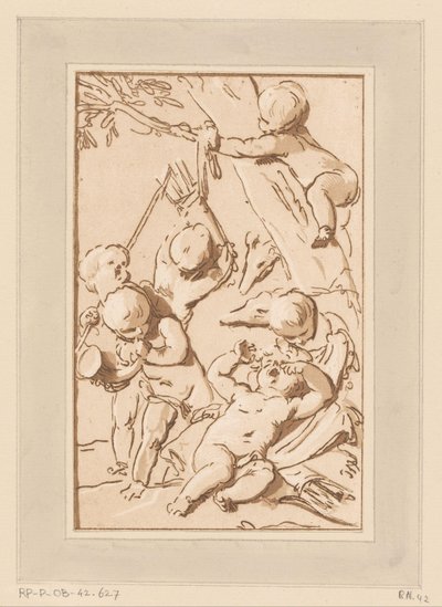 Amori a riposo dopo la caccia da Francois Philippe Charpentier