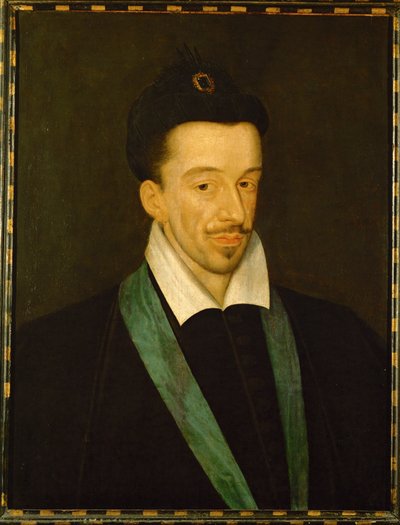 Enrico III, re di Francia, con il nastro blu dell