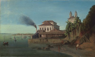 Solar do Unhao, con la chiesa di N. S. de Conceicao da Praia, Salvador da Bahia da Francois Rene Moreaux