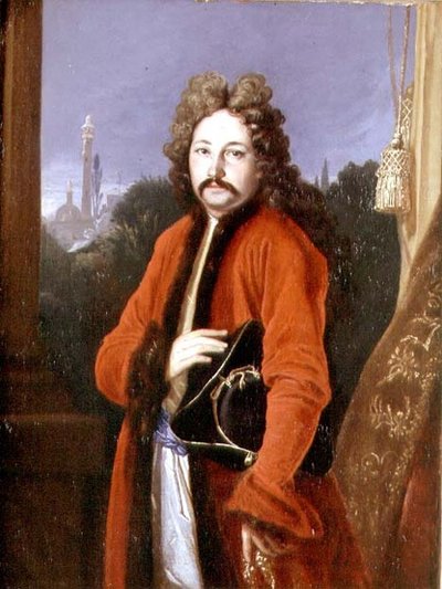 Ritratto di Sir John Chardin (1643-1712) 1699 da Francois Riviere