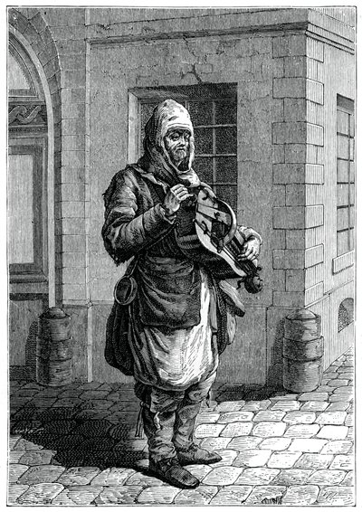 Musicista Itinerante, 1885 da Francois Robert Ingouf