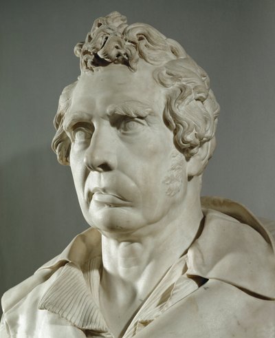 Ritratto del pittore Louis David (marmo) da Francois Rude