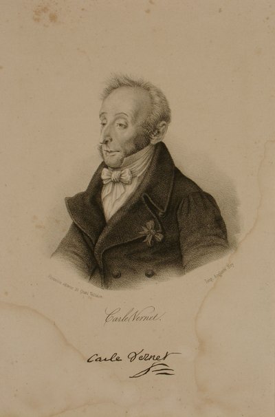 Antoine Charles Horace Vernet, noto come Carle Vernet (1758-1836) da Francois Seraphin Delpech