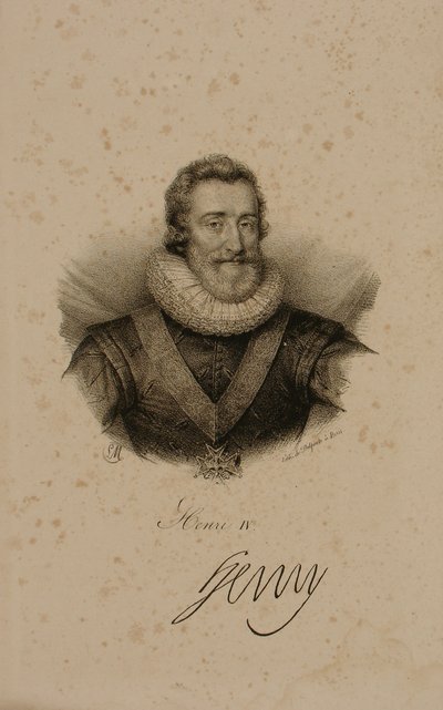 Enrico IV (1553-1610) di Francia da Francois Seraphin Delpech