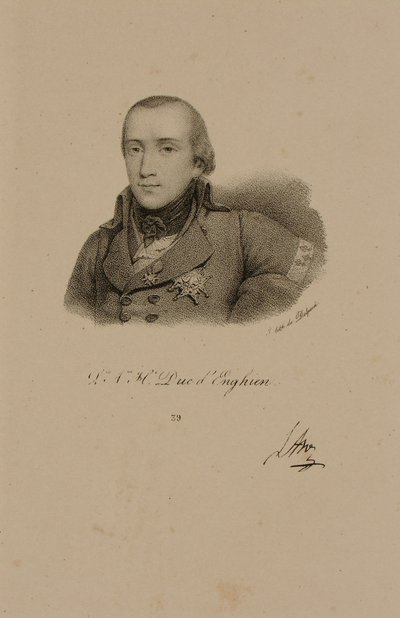 Louis Antoine Henri de Bourbon (1772-1804) Duca di Enghien in Uniforme di Condé da Francois Seraphin Delpech