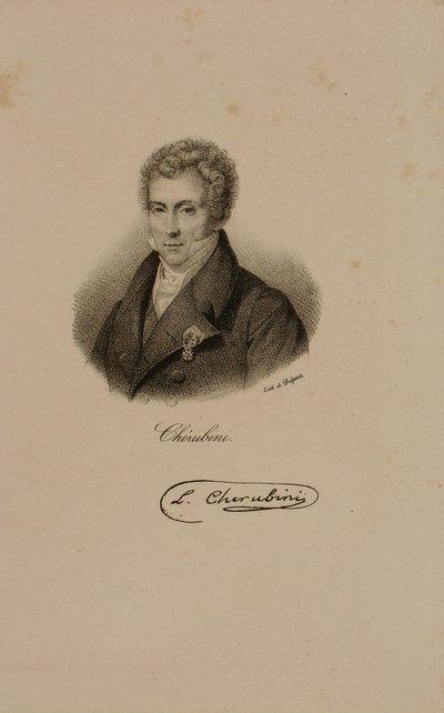 Luigi Cherubini (1760-1842) da Francois Seraphin Delpech