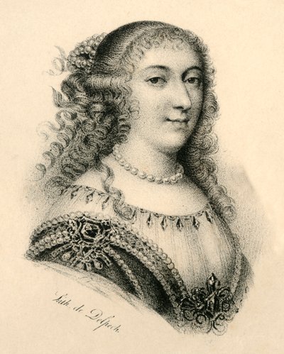 Mademoiselle de Montpensier, 1627-1693, c1830 da Francois Seraphin Delpech
