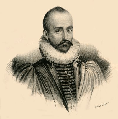 Mel. de Montaigne, 1533-1592, c1830 da Francois Seraphin Delpech
