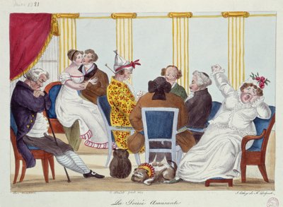 La Sera Divertente, 1821 da Francois Seraphin Delpech