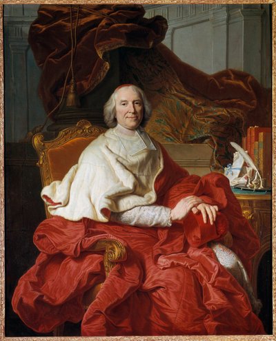 Ritratto di André Hercule, Cardinale di Fleury da Francois Stiemart