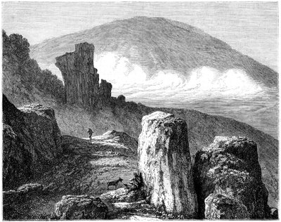Il Brocken, o Blocksberg, Monti Harz, Germania, XIX secolo da Francois Stroobant