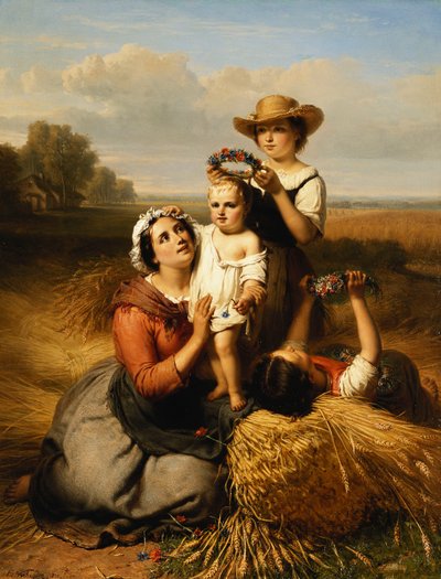 La famiglia del mietitore da Francois Verheyden