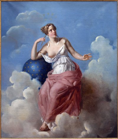 Astronomia. Dipinto di François Vincent Latil da Francois Vincent Mathieu Latil