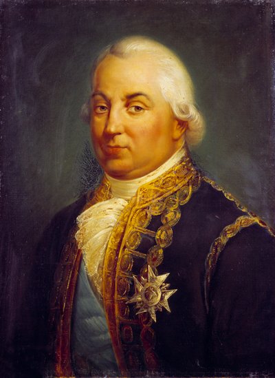 Ritratto di Pierre Andre de Suffren de Saint Tropez, balivo di Suffren. Dipinto di Mathieu Latil da Francois Vincent Mathieu Latil