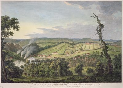 Prospetto sud-ovest di Coalbrookdale da Francois Vivares