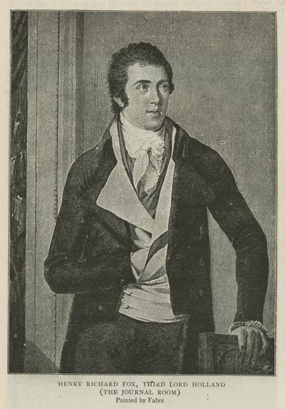 Henry Richard Fox, terzo Lord Holland da Francois Xavier Fabre