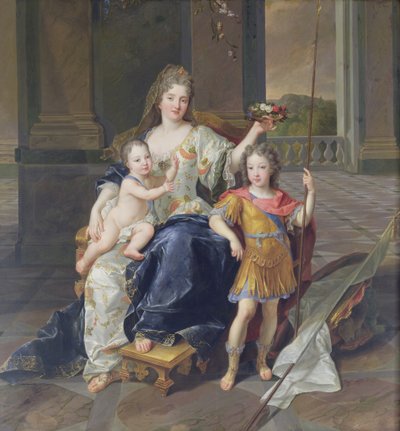 Duchessa de la Ferte con il duca di Bretagna e il duca d