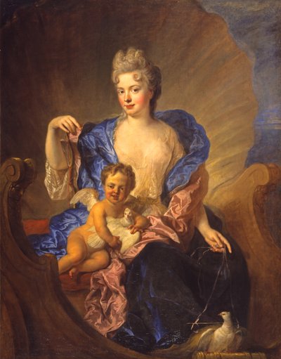 La contessa von Cosel e suo figlio come Venere e Cupido, circa 1712-1715 da Francois de Troy