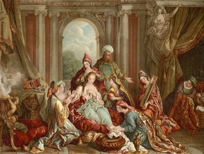 Ester decorata per il re da Francois de after Troy