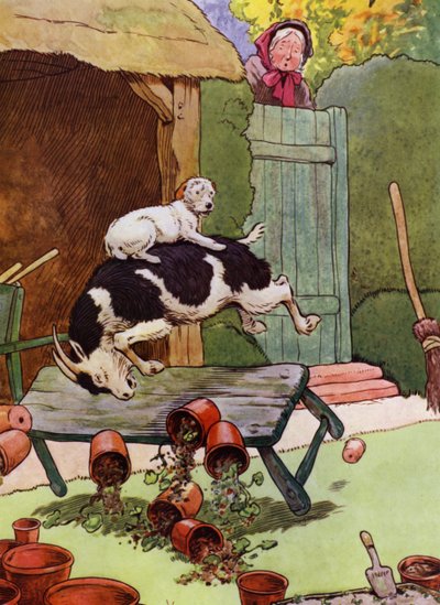 Illustrazione per Old Mother Hubbard da Frank Adams