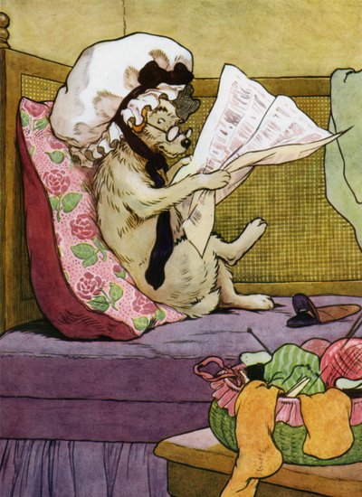 Illustrazione per Old Mother Hubbard da Frank Adams