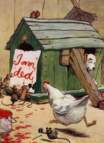 Illustrazione per Old Mother Hubbard da Frank Adams