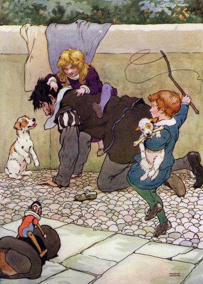 Illustrazione per I bambini nel bosco da Frank Adams