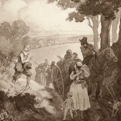 Illustrazione per The Scholar-Gipsy di Matthew Arnold da Frank Adams