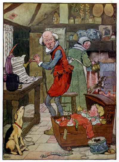 Illustrazione per La storia di Tom il figlio del pifferaio da Frank Adams