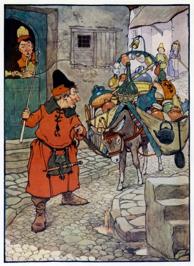 Illustrazione per La storia di Tom il figlio del pifferaio da Frank Adams