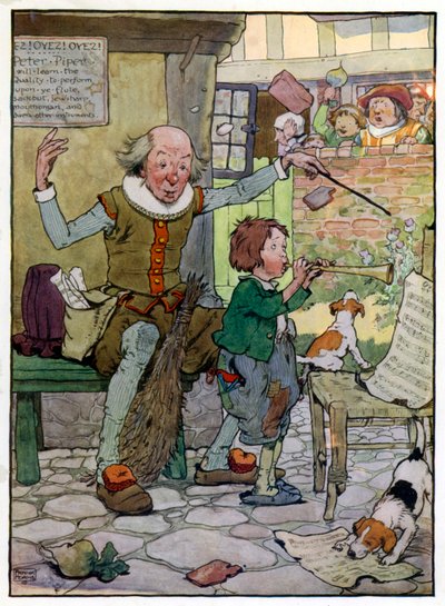 Illustrazione per La storia di Tom il figlio del pifferaio da Frank Adams
