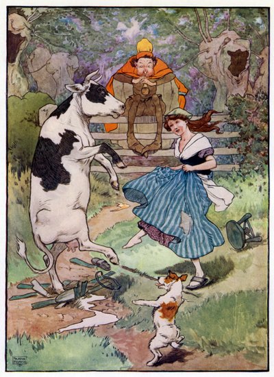 Illustrazione per La storia di Tom il figlio del pifferaio da Frank Adams