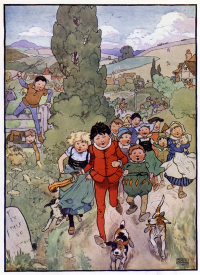 Illustrazione per La storia di Tom il figlio del pifferaio da Frank Adams