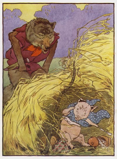 Illustrazione per I tre porcellini da Frank Adams