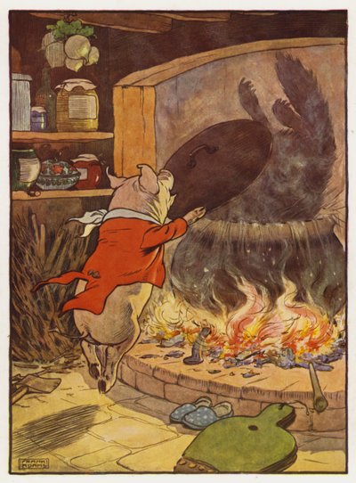 Illustrazione per I Tre Porcellini da Frank Adams
