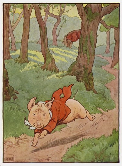 Illustrazione per I Tre Porcellini da Frank Adams