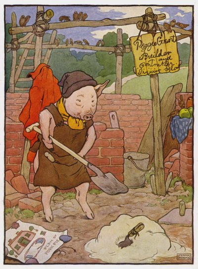 Illustrazione per I Tre Porcellini da Frank Adams
