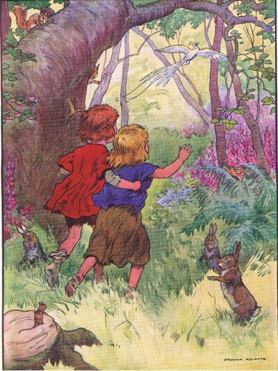I bambini erano persi, da Hansel e Gretel pubblicato da Blackie & Son Limited, c.1940 da Frank Adams