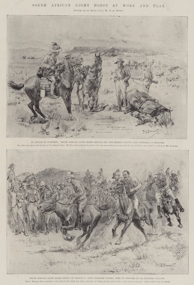 South African Light Horse al lavoro e al gioco da Frank Algenon Stewart