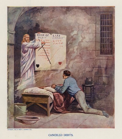 Debiti annullati (litografia a colori) da Frank Beard