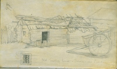 Vecchia casa commerciale, Traverse des Sioux, 1851 da Frank Blackwell Mayer