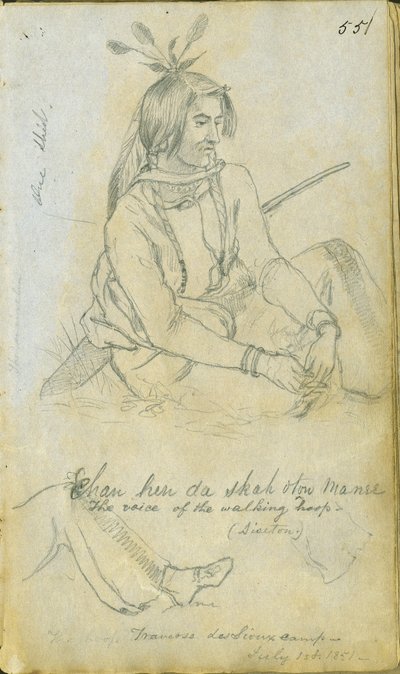 La voce del cerchio che cammina, 1 luglio 1851 da Frank Blackwell Mayer