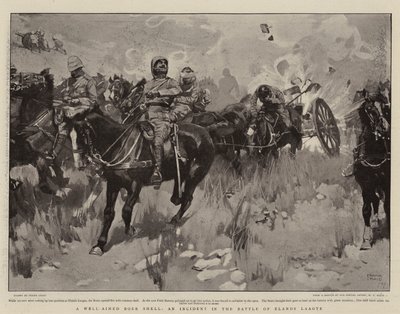 Un colpo di cannone boero ben mirato, un incidente nella battaglia di Elands Laagte da Frank Craig