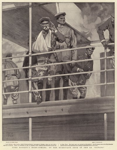 Il ritorno a casa di Lord Roberts, sul ponte dell