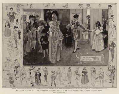 La Dodicesima Notte alla Mansion House, Ospiti al Ballo in Maschera dei Bambini da Frank Craig
