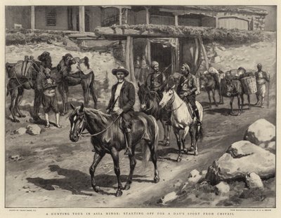 Un tour di caccia in Asia Minore, partenza per una giornata di sport da Chivril da Frank Dadd