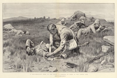 Un eroe non combattente al fronte, un chirurgo al lavoro in prima linea da Frank Dadd